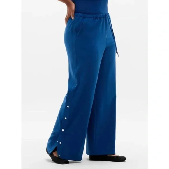 Athleta MVP Snap Pant Maritime Blue Small Petite new with tags track pant - Picture 5 of 9